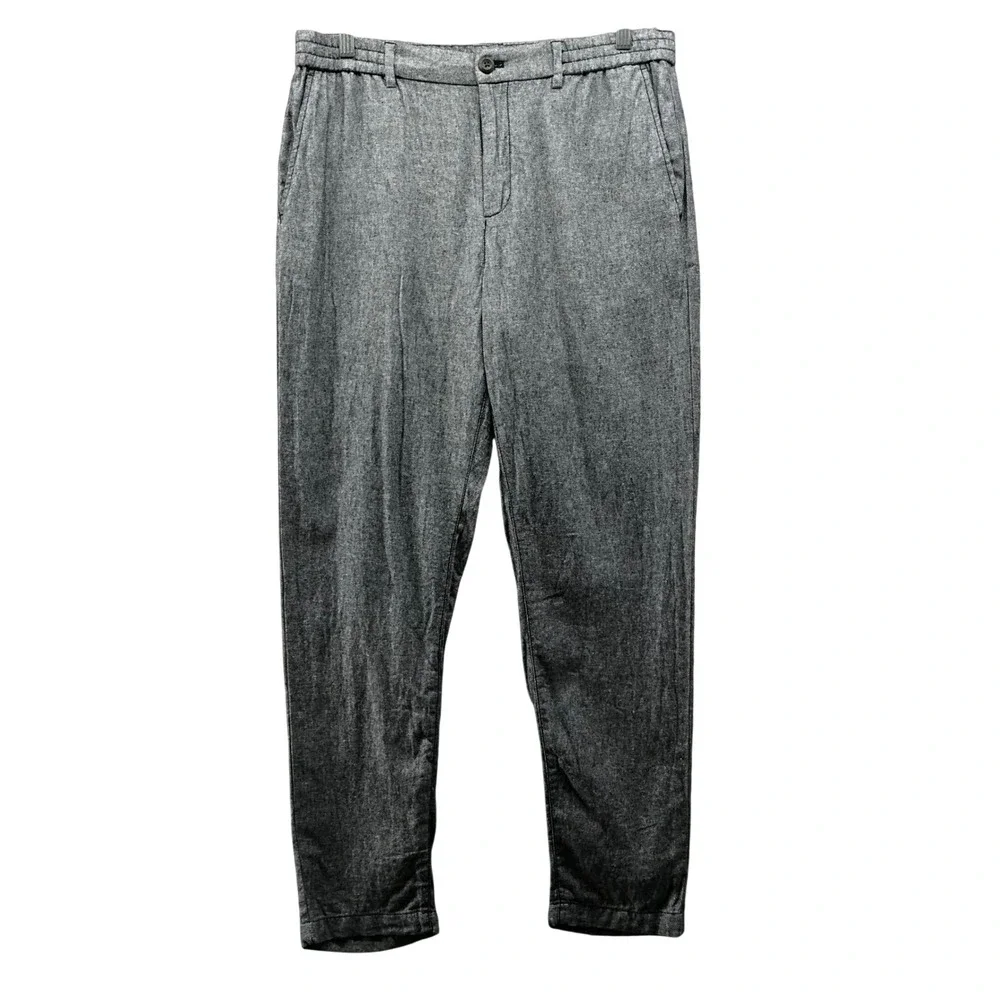Banana Republic Athletic Linen Blend Tapered Pants Mens 32x32 (32x30) Blue